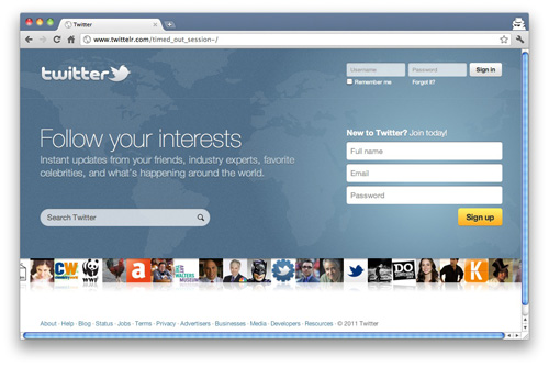 Twitter phishing website