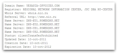 Domain registration for yesasia-invoices.com