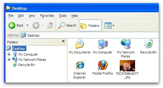 The malicious file has an icon of two blonde women
