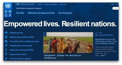 UN Development Programme website