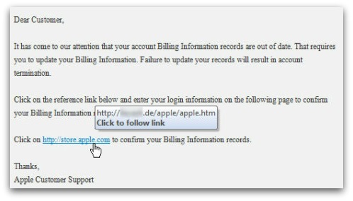 A closer look at phishing email