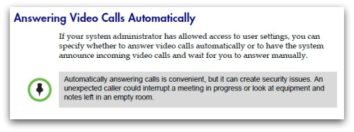 Answer video calls automatically?