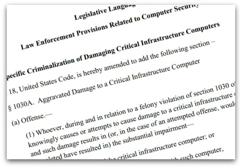 Law enforcement provisions related to computer security