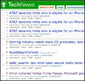 The old technews.techcrunch.com website