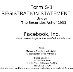 Facebook's S1 filing