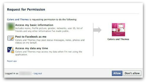 Pink Facebook scam