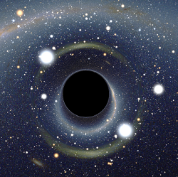 Creative Commons image of a Black hole courtesy of WikiMedia Commons