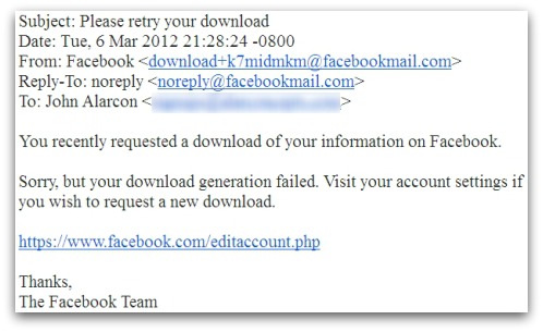 Please retry your download