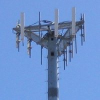 Public domain photo of a cell tower