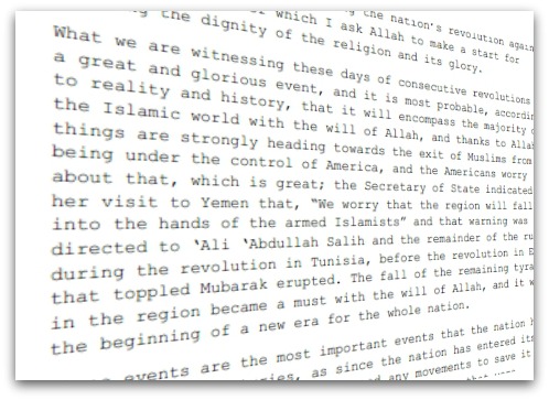 Letter from Bin Laden