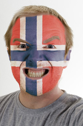 Norwegian face painting. Image from Shutterstock