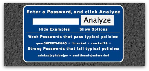 Password analyser