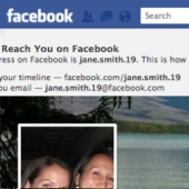 Facebook email address and URL