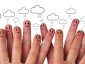 Social network fingers, courtesy of Shutterstock