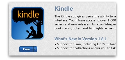 Amazon Kindle App in the Mac App Store
