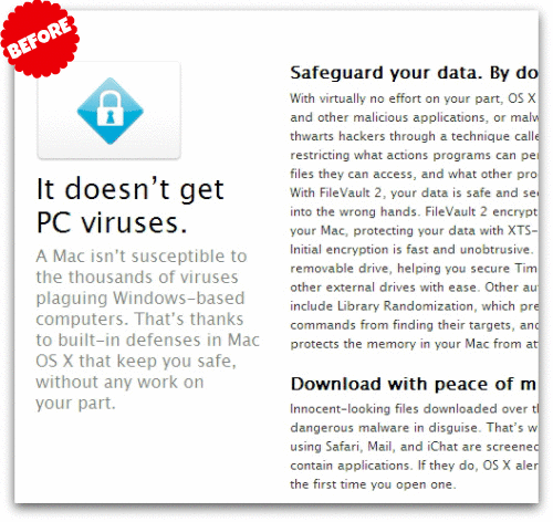 Apple talks about Mac OS X and malware