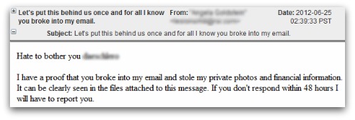 Email with malware attached