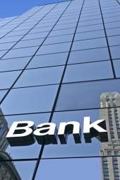 Bank sign. Image from Shutterstock