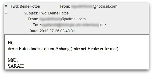 Malicious email