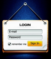 Login form. Image from Shutterstock