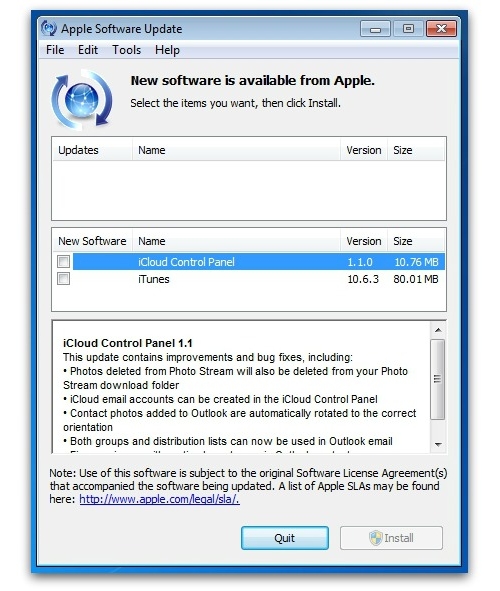 No software update for Safari from Apple