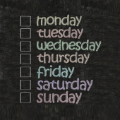 Days of the week. Image from Shutterstock