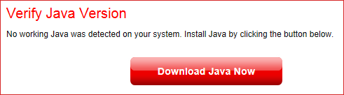 Java not installed