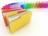 Multicoloured files, courtesy of Shutterstock