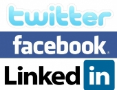 Facebook, Twitter, LinkedIn