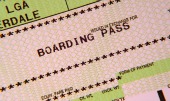 Boarding pass image, courtesy of Shutterstock