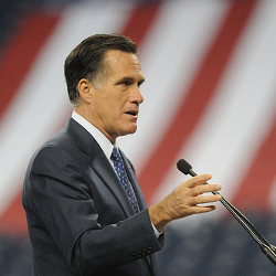 Creative Commons photo of Mitt Romney courtesy of Austen Hufford's Flickr photostream