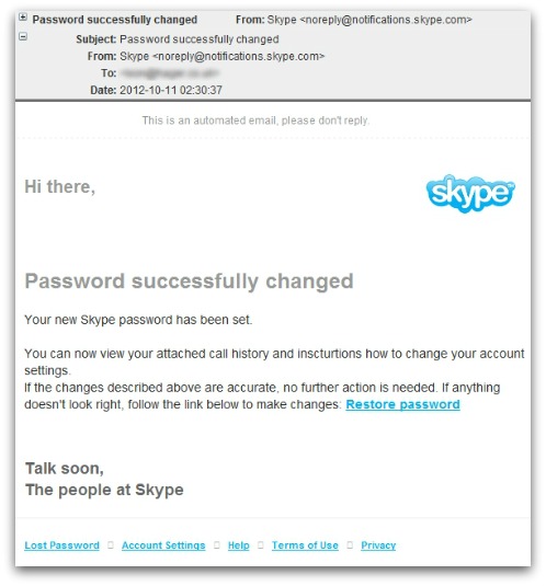 Malicious Skype email. Click for larger version