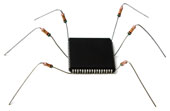 Electronic components, courtesy of Shutterstock