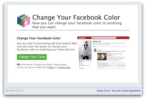Change your Facebook Color