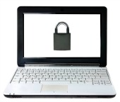 Secure laptop, courtesy of Shutterstock