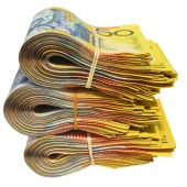 Australian money, courtesy of Shutterstock