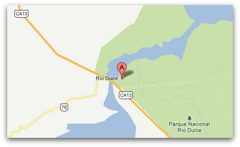 Google Maps of John McAfee's location