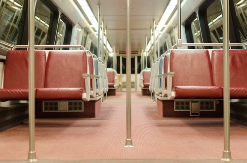 Washington DC metro train. Image from Shutterstock