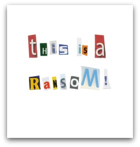 Ransom note, original courtesy of Shutterstock