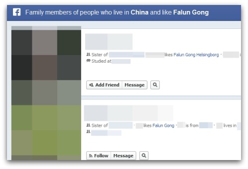 Chinese who like Falun Gong