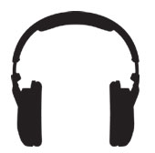 Headphones silhouette, courtesy of Shutterstock