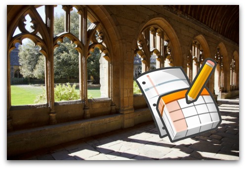 Oxford University and Google Docs. Image from Shutterstock