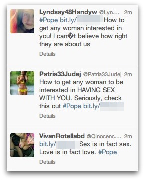 Papal spam