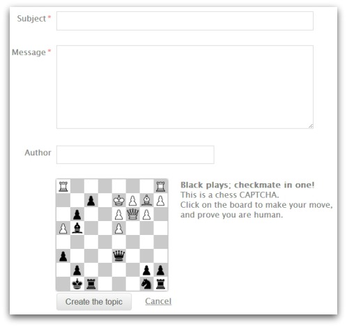 Chess CAPTCHA