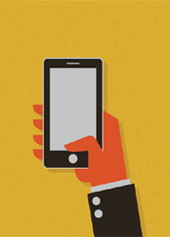 Smartphone in hand. Image from Shutterstock