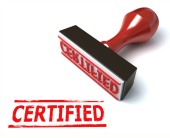 Certified stamp. Image from Shutterstock