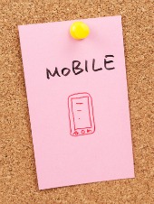 Mobile post it. Image from Shutterstock