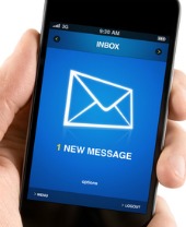 New text message. Image from Shutterstock