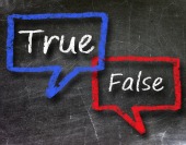 True false chatter. Image from Shutterstock