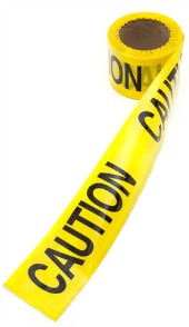 Caution tape, image courtesy of Shutterstock
